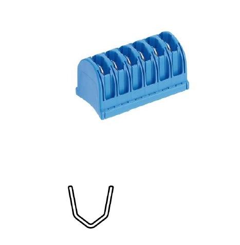 КЛІПСА ЛІГАТУРНА ПОДВІЙНА, РОЗМІР M, 15 КАРТРИДЖІВ ПО 6 КЛІПС, 58х62